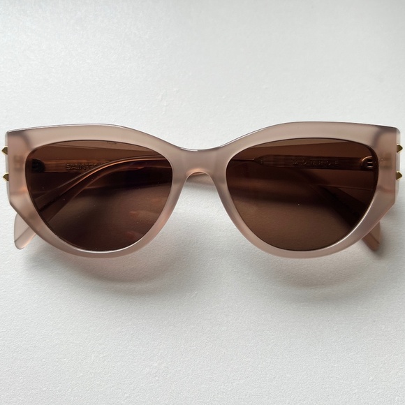 Saint Owen Monroe Sunglasses Taupe Brown Cat Eye